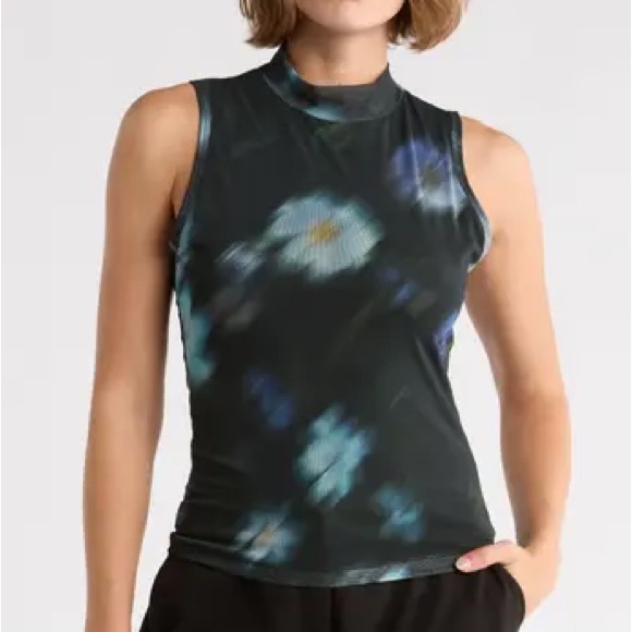 Ico Pro Rag Top rag & bone | Tops | Rag Bone Abstract Aliyah Mock Neck Sleeveless Mesh ...
